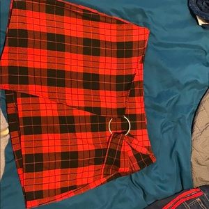 Plaid miniskirt
